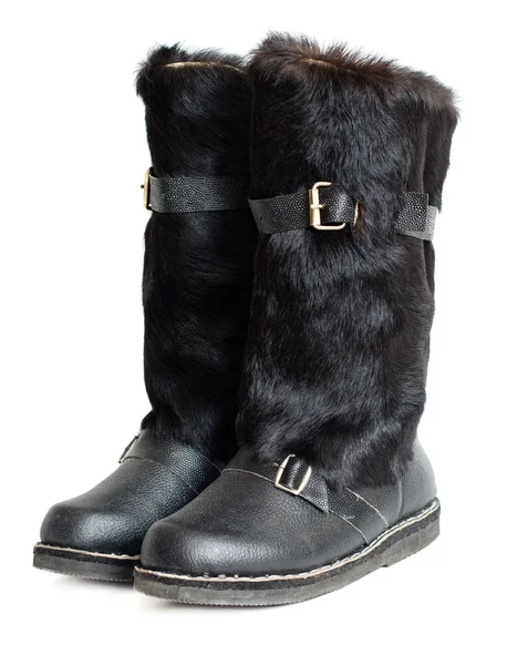 Botas mukluk negras para hombre — Foto de Stock