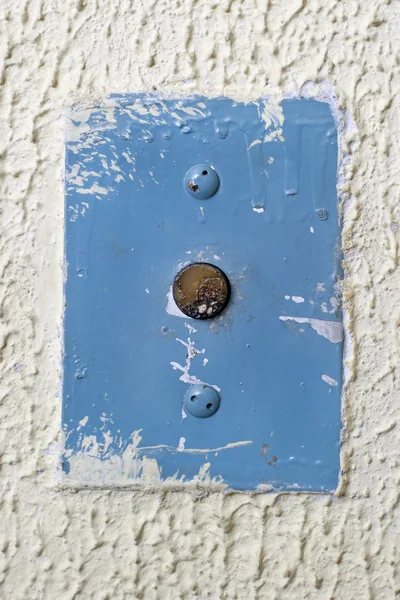 Dairesel antika Asansör seslenmek düğme — Stok fotoğraf