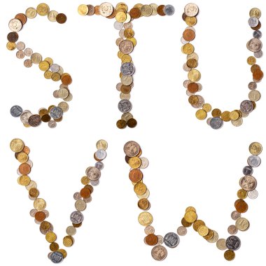 paraları s, t, u, v, w alfabesi harfleri