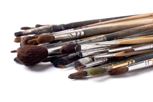 Paint brushes on white background — Stock Photo, Image