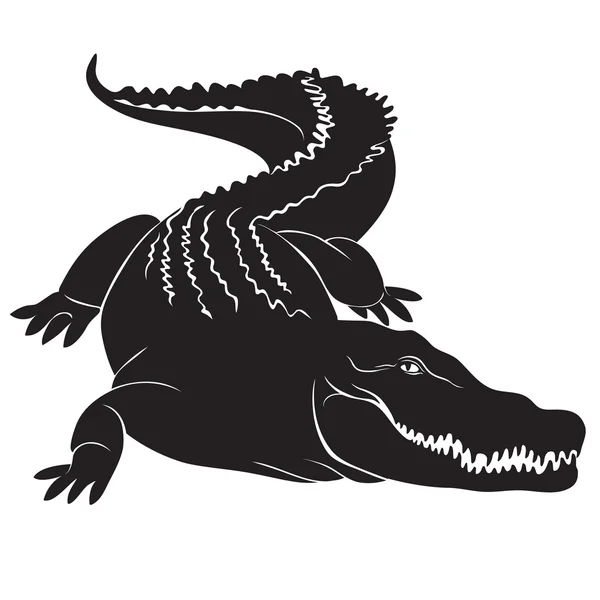 Znak wielki krokodyl. — Wektor stockowy