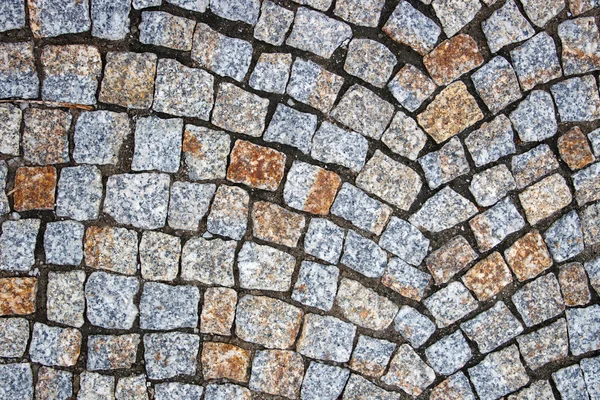 Pedra quadrada velha. padrão de rua — Fotografia de Stock