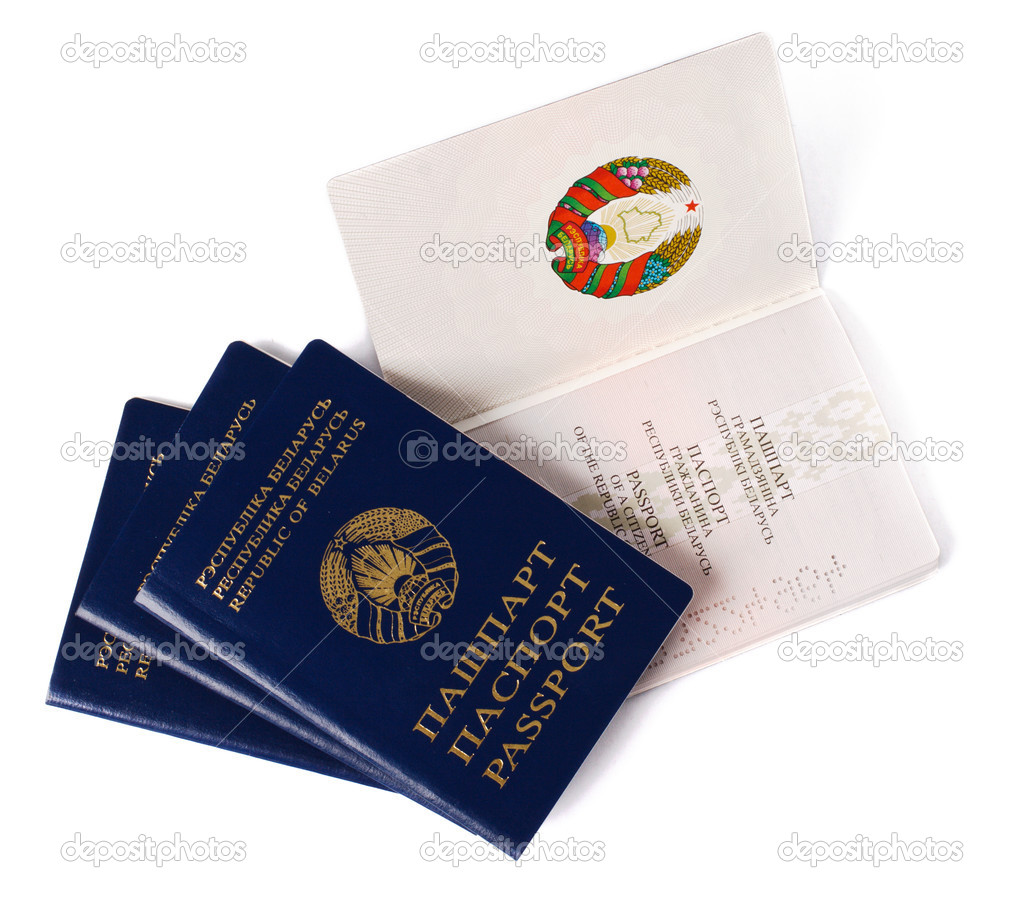 Four belarusian passports
