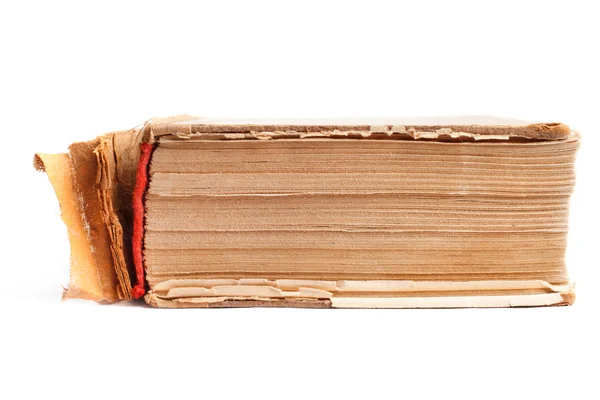 Old thick book on the white — Stock Photo, Image