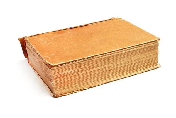 Стара книга ізольована на білому — стокове фото