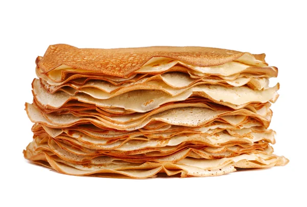 Pancakes isolated on white background — Stock Photo, Image