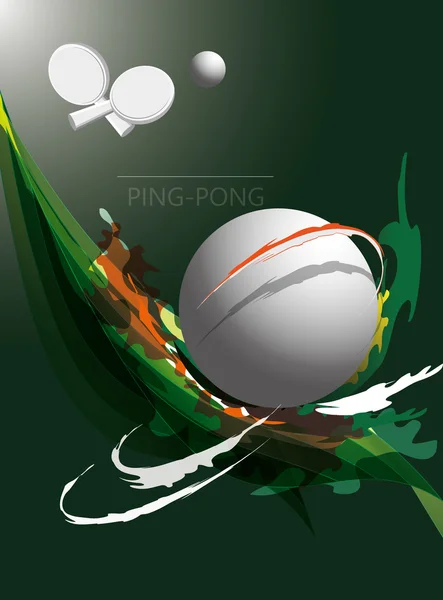 Ping pong — Vettoriale Stock