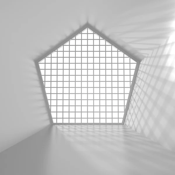 Leeres modernes Interieur mit Schatten — Stockfoto