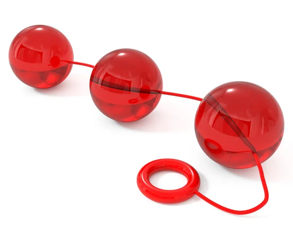 anal seks oyuncak üzerinde beyaz izole