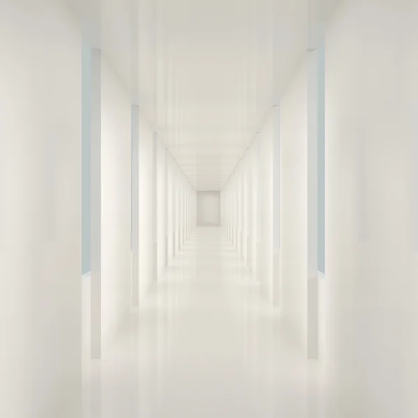 Prázdné bílé interiér — Stock fotografie
