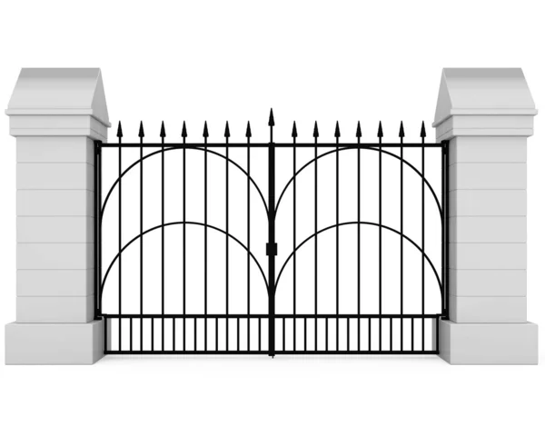 Cancello di ferro chiuso — Foto Stock