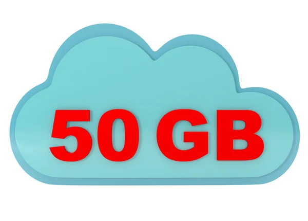 Ofrece 50 GB de almacenamiento gratuito en la nube —  Fotos de Stock