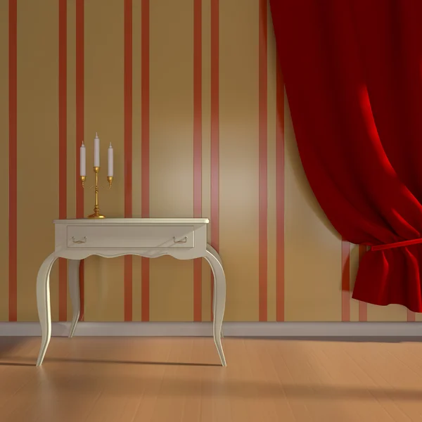 Mumlar ile zarif klasik iç