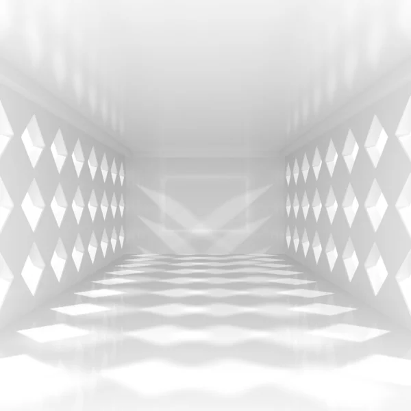 Corridor vide dans l'immeuble de bureaux moderne - Illustration 3D — Photo