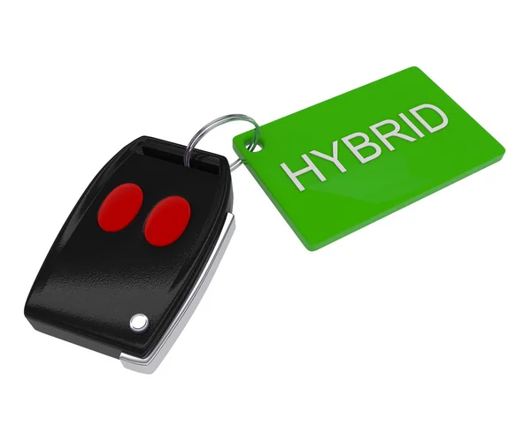 Yeşil - hibrid araba anahtarı