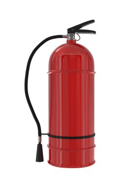 beyaz izole kırmızı yangın söndürücü