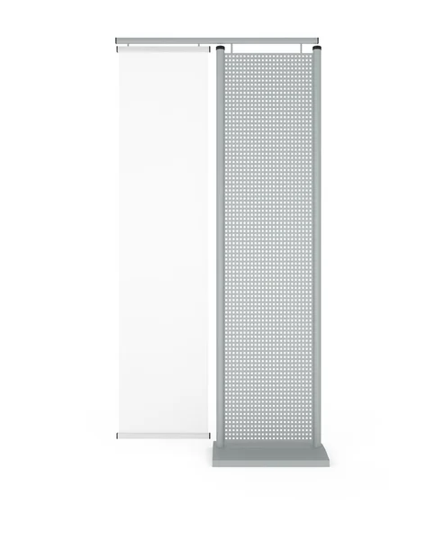 Bilgi stand üzerinde beyaz izole desen tasarım — Stok fotoğraf