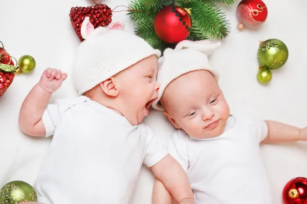 Christmas twins — Stock Photo, Image