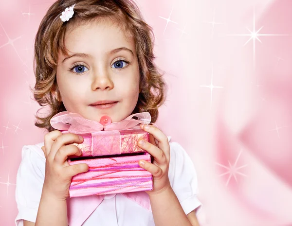 Pink gift — Stock Photo, Image