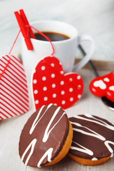 Pasteles y café — Foto de Stock