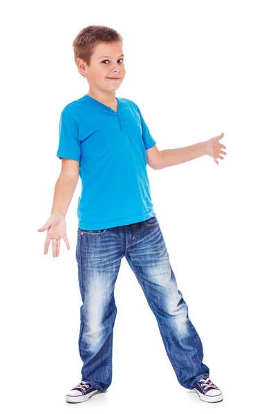 Jongen kijkt verbaasd — Stockfoto