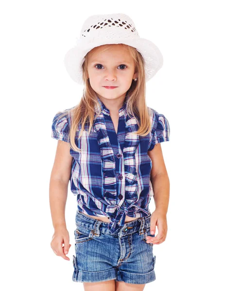 Menina pré-escolar bonita — Fotografia de Stock