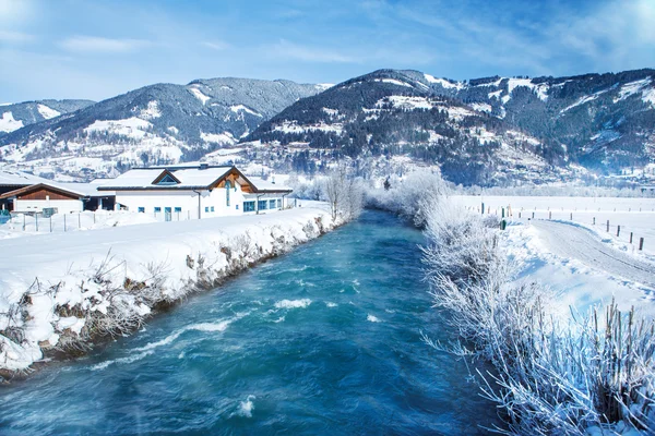 Rustieke winterlandschap — Stockfoto