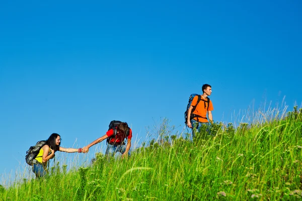 Climbing the hill — Stock Photo, Image