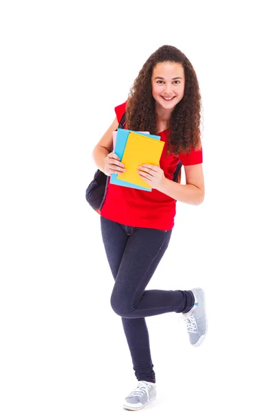 Chica adolescente de pelo largo — Foto de Stock