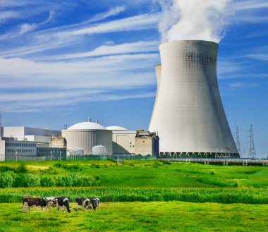 Nuclear power station clipart
