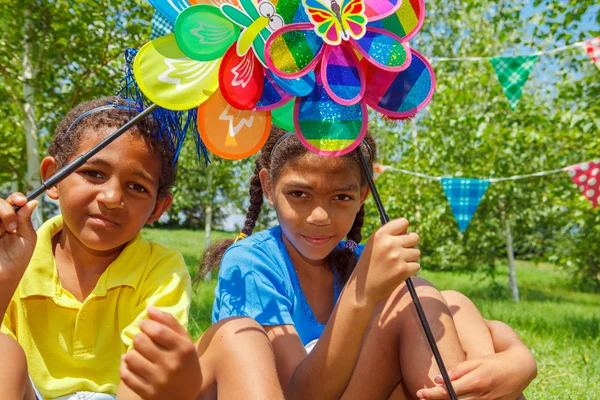 Outdoor birthday party — Stock Photo, Image