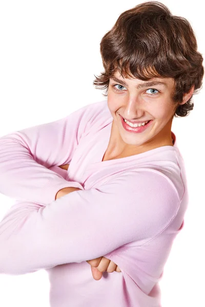 Satisfied young man — Stock Photo, Image