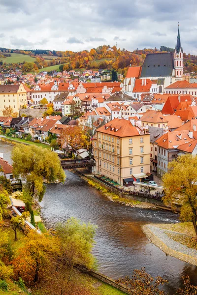 Cesky Krumlov no outono — Fotografia de Stock