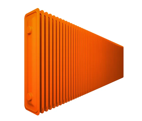 Orange heater — Stock Photo, Image