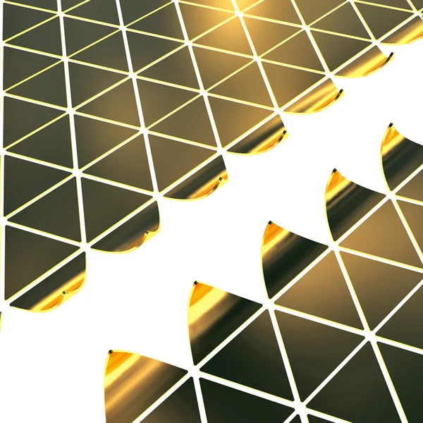 Фон золотых треугольников — стоковое фото