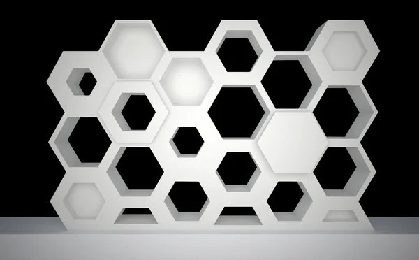 Escaparate hexagonal — Foto de Stock