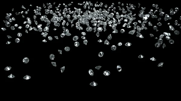 Diamantes en negro —  Fotos de Stock