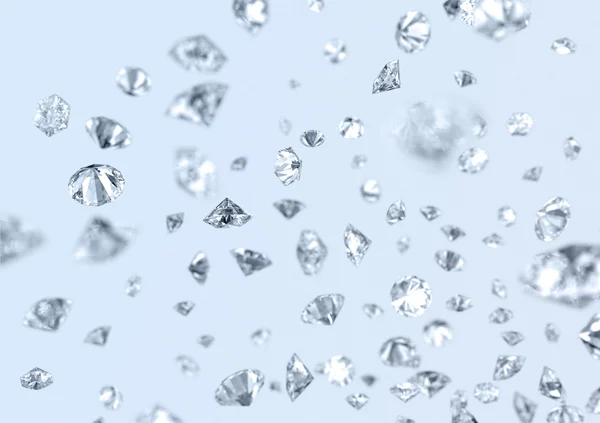 Diamantes cayendo — Foto de Stock