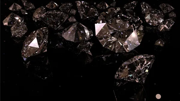 Чёрные бриллианты — стоковое фото