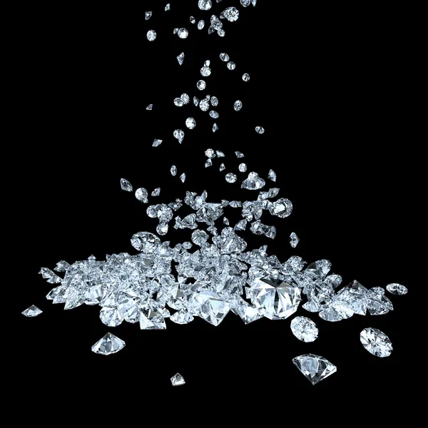 Diamantes en negro —  Fotos de Stock