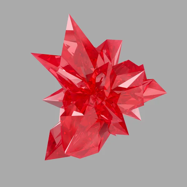 Czerwony kryształ — Zdjęcie stockowe