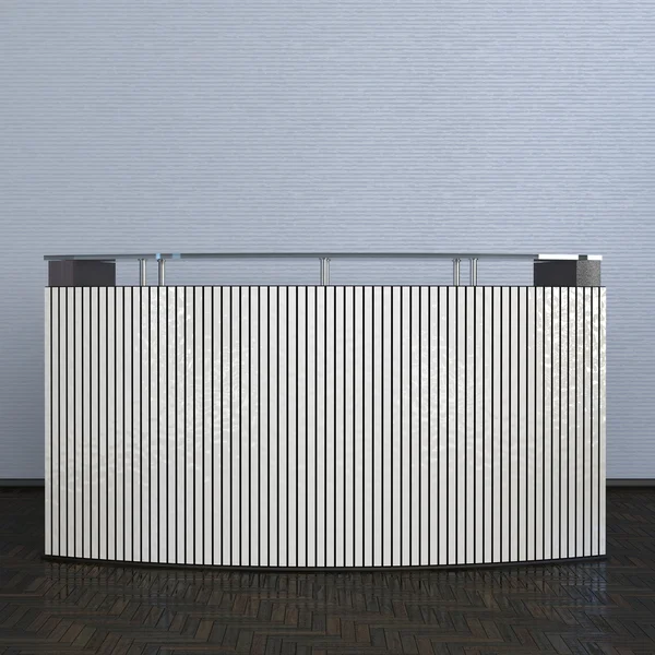 Striped reception cvounter — Stock Photo, Image