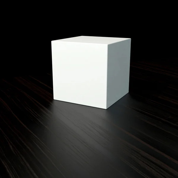 Cubo bianco — Foto Stock