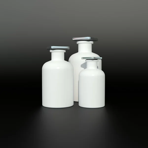 White bottles — Stock Photo, Image