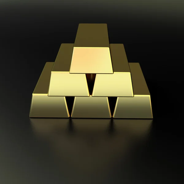 Goldene Pyramide — Stockfoto