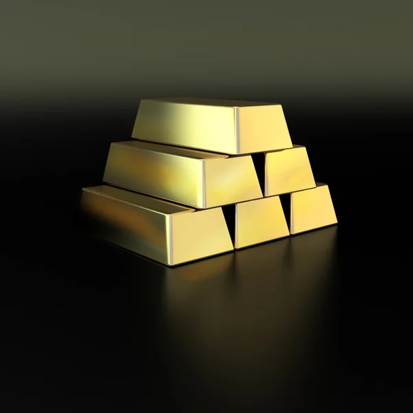 Golden pyramide — Stock Photo, Image