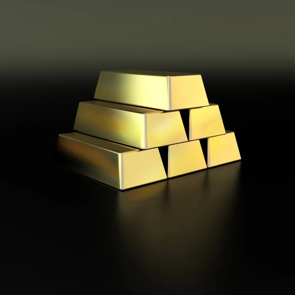 Goldene Pyramide — Stockfoto