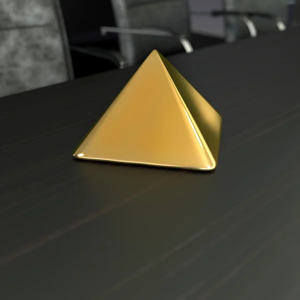 Goldene Pyramide — Stockfoto