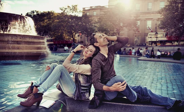 Casal relaxante — Fotografia de Stock