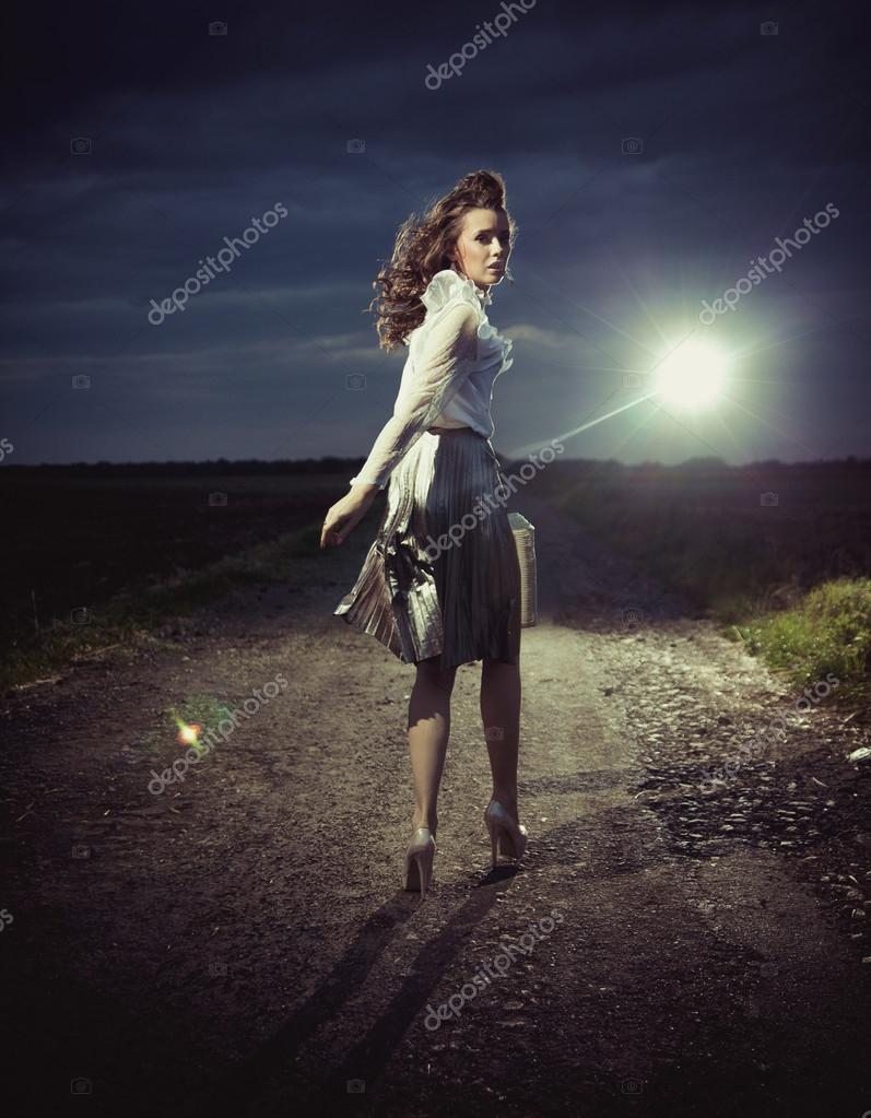 Woman Walking Away
